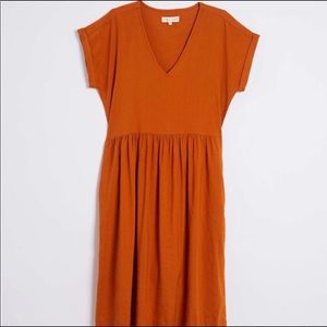LOFT burnt orange dress
